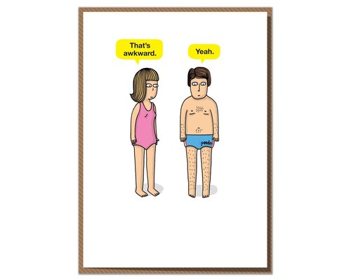 That's Awkward! Funny Rude Birthday Card